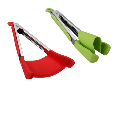Heat resistant spatula tongs,